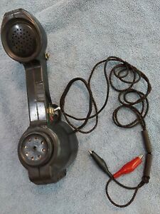 Vintage BECO Rotary Dial Lineman&#039;s Handset Phone Line Tester