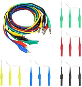 Sumnacon 5 Color 20 Pcs Identified Automotive Back Probe Lead Set - 15 Pcs 3 Con