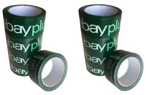 30 Large Rolls Ebay Branded Plus Packaging Tape green 5cm x 68m packing sticky r