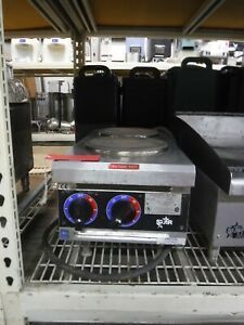 Star 12&#034; ELECTRIC 2 Burner French style Hotplate 208/240v 1PH