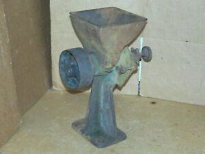 Antique Vintage Grain Corn Grind Burr Mill Hit-Miss Gas Engine Flat Belt Pulley