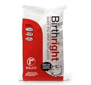 Ralco Birthright Pig Milk Replacer 25 Pounds Baby Pig Performance Powerful