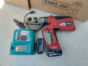 BURNDY PATRIOT 750 Hydraulic Crimping Tool W/2 Batteries And Charger (NO Dies)