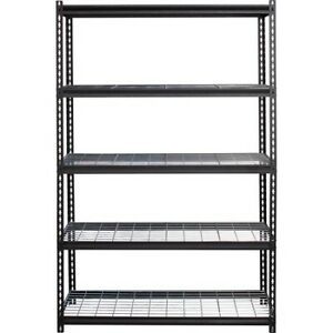 LORELL 99930 Wire Deck Shelving 72&#034; Height x 48&#034; Width x 18&#034; Depth Recycled