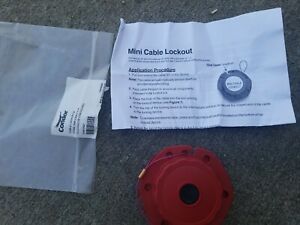 Red 8FT Cable 6 Lock Condor Mini Cable Lockout Y407313 1 Per Sale