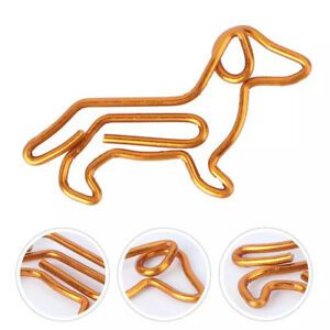 Golden Customization Dachshund Bookmark Clip Gold Paper Clip Paper Clips