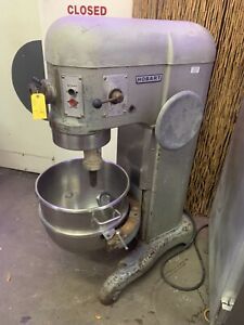 Hobart H600 60 qt Mixer Stainless Steel Bowl &amp; Hook 115V 1Ph- Working