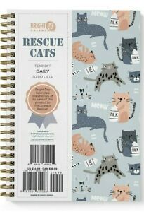 Rescue Cats To-Do List Planner for Daily Organization by Bright Day Calendars