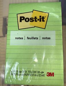 Post-it Original Pads Lined 4 x 6 100-Sheet 3/Pack 6603AU