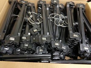 100 Heavy Duty Slim Plastic 12 inch Black Pinch Clip pant skirt hangers