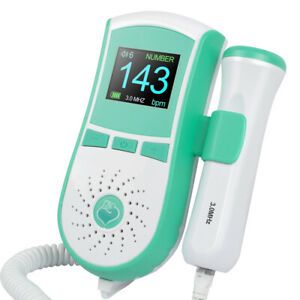 Portable Color LCD Doppler Prenatal Heart Baby Heart Monitor 3MHz Probe NEW
