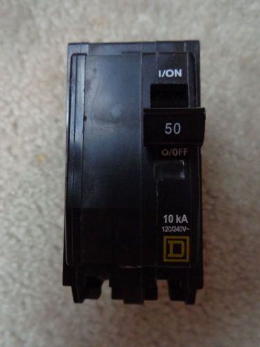 Square d 2-pole 50amp bolt-in qob250 type qob for sale