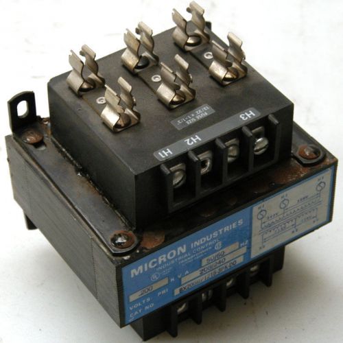 Micron bx200mp1215-3pk-do industrial control transformer 0.200kva 208/240v for sale