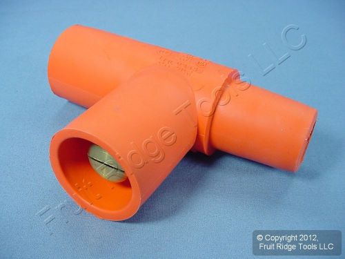 Leviton orange cam-type plug parallel tap connector 16 series 400a 600v 16a21-o for sale