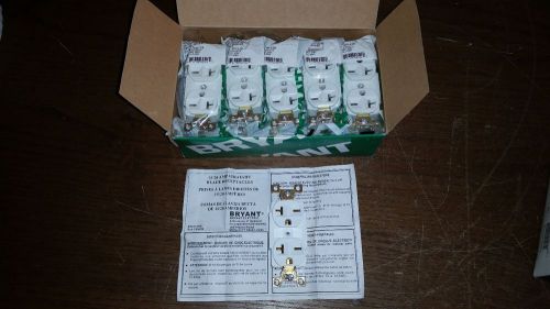 Box 10 Hubbell Industrial Wiring Bryant 5462 Duplex Receptacle 20A 250V Outlet