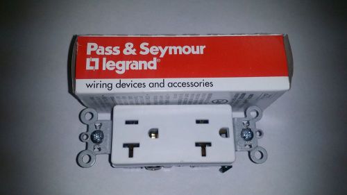 Lot of 8 pass &amp; seymour 26352-w duplex receptacle 20a 125v white for sale