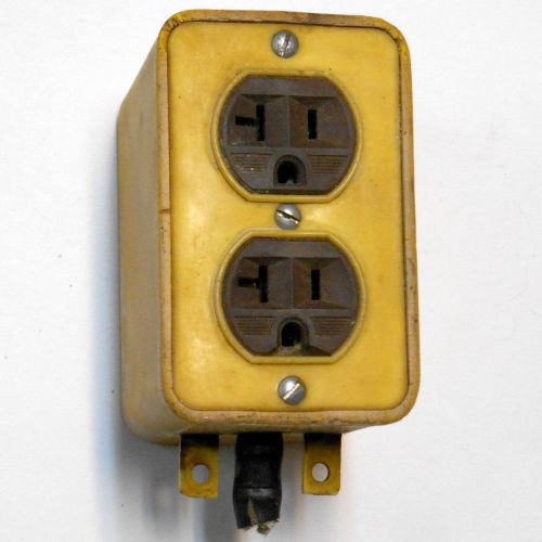 Repair daniel woodhead 3000 4 receptacle plug box portable v outlet nema 5-20 for sale