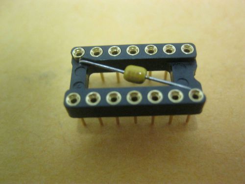 Mil-max  110-13-314-41-801000   ic sockets with capacitor   (24 pcs) for sale