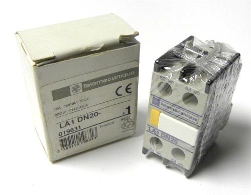 NEW TELEMECANIQUE AUXILIARY CONTACT BLOCK 10 AMP 600 V MODEL LA1-DN20 (2 AVAIL.)
