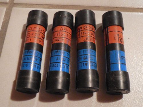 Burndy es2w4w insulink service entrance sleeve nos blue/orange for sale