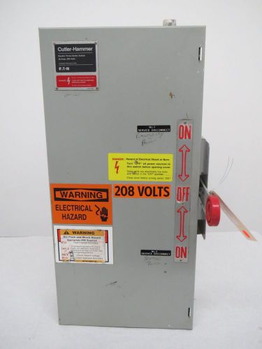 CUTLER HAMMER DT321UGK DOUBLE THROW NON-FUSIBLE 30A 3P SAFETY SWITCH B314390