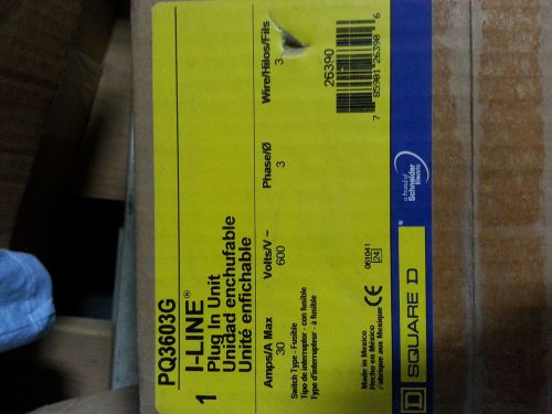 I-LINE PQ3603G 30 AMP 600 Volts 3 Phase 3 wire new in box!!!