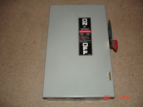 Ge tgn3322 60 amp 3 phase 240v disconnect/safety switch for sale