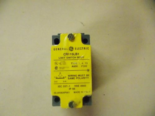 Limit switch general electric cr115lb1 body only
