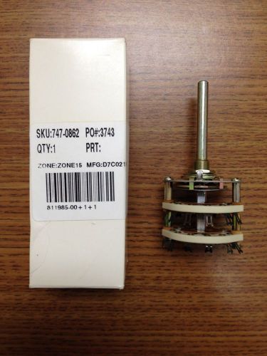 ELECTROSWITCH D7C0211N SWITCH ROTARY DP-11POS OPEN FRM