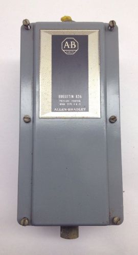 Allen Bradley 836-C7 Series A Pressure Control Switch Bulletin Used