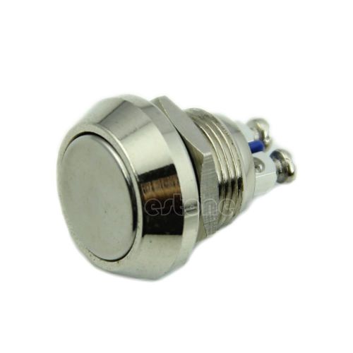 Hi-Q Start Horn Button Momentary Stainless Steel Metal Push Button Switch 12mm