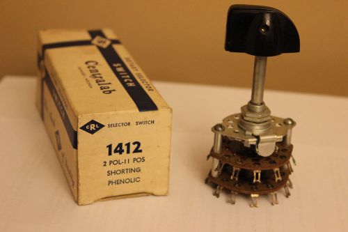 Vintage Centralab Rotary Selector Switch 2 Pol 11 Position Shorting Phenolic