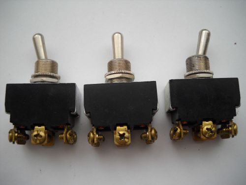 CARLING 3 POSITION TOGGLE SWITCHES 125/250V  (SET OF 3) NEW CONDITION NO BOX