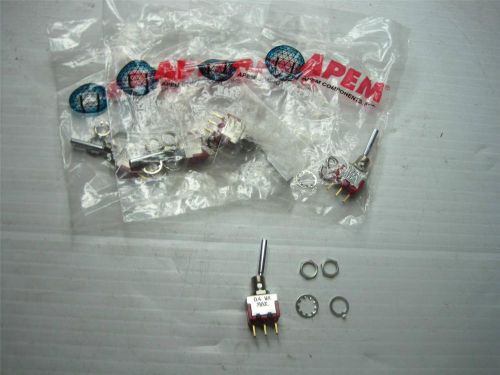7938 lot(5) apem toggle switch st1-1 0.4 va max 3 pin free shipping conti usa for sale