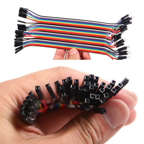 40PCS Dupont wire jumpercables 20cm 2.54MM male to female 1P-1P For Ardui NoDCHV