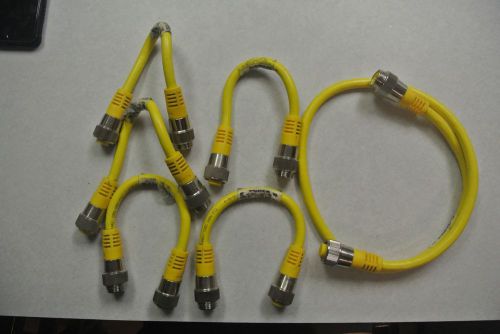 Turck *Lot of 6 Cables* (5) RSM RKM 46-0.3M &amp; (1) RSM RKM 46-1M Cables *used*