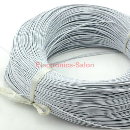 20m / 65.6ft white ul-1007 24awg hook-up wire, cable. for sale
