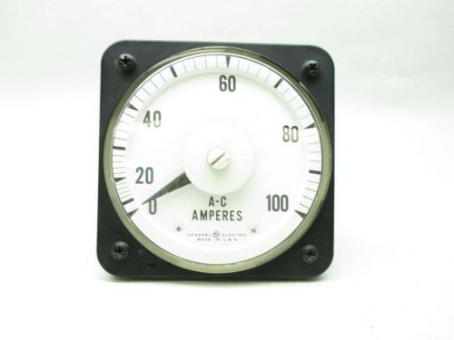 General electric ge 50-103131-lsna2 0-100a amp amperers ammeter meter d470063 for sale
