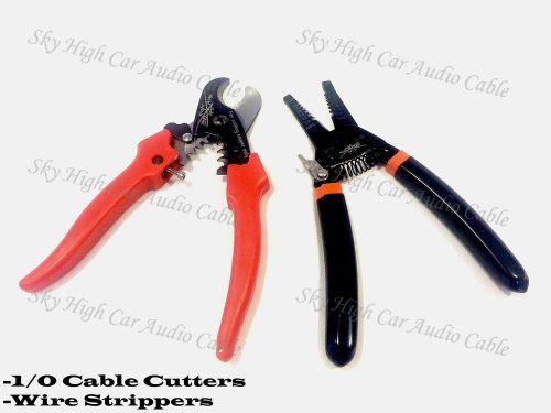 Sky high car audio 1/0 cable cutters and hand strippers / cutters 10-20 ga for sale