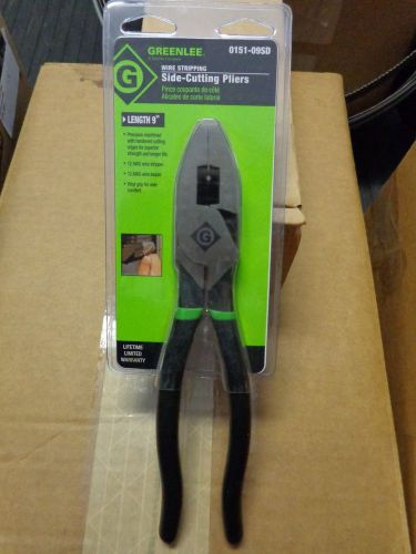 Greenlee 0151-09SD High Leverage Side-Cutting Pliers With Stripping Hole  Look !