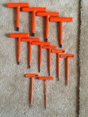 Cementex 1000 volt 12 piece t- handle allen wrench set for sale