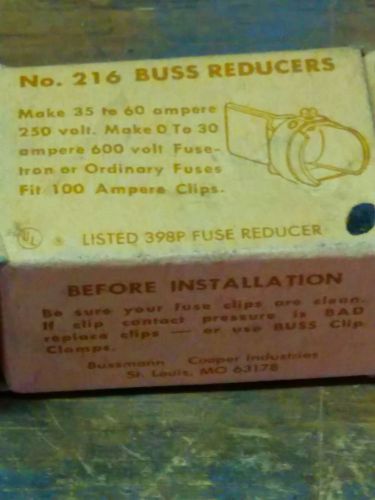 Fuse reducer buss- 216 100amp  to 60 amps 120v/ 250v,1pair for sale