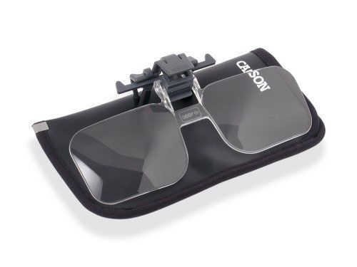 Carson optical clip &amp; flip 1.5x (+2.25 diopters) magnifying lenses cocf10 for sale