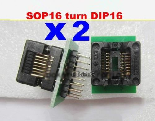 2 pc x sop16 to dip16 universal socket adapter converter for programmer ic test for sale