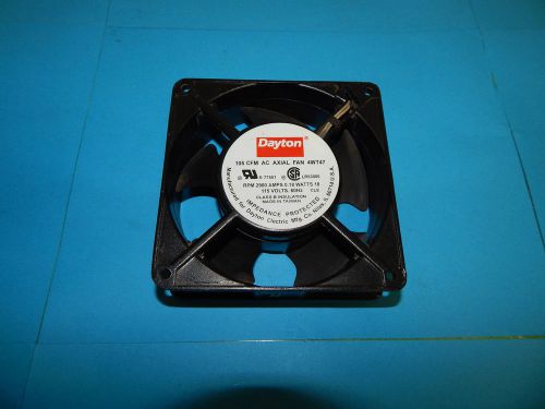 Dayton 105CFM AC Axial Fan 4WT47 115 Volt .18 Amp 18 Watt RPM 2900