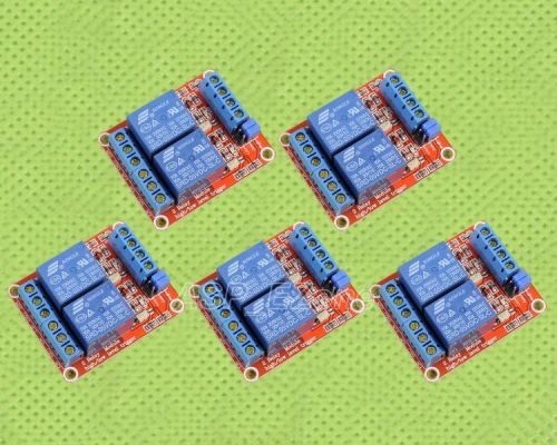 5pcs 5v 2-channel relay module with optocoupler h/l level triger for arduino for sale