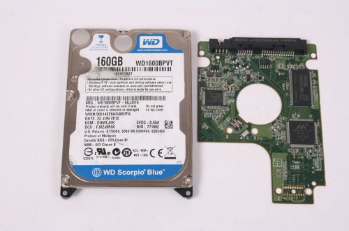 Wd wd1600bpvt-00jj5t0 160gb 2,5 sata hard drive / pcb (circuit board) only for d for sale