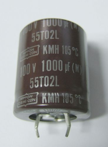 Nippon chemi con kmh 1000uf 100v capacitors (lot of 8) for sale