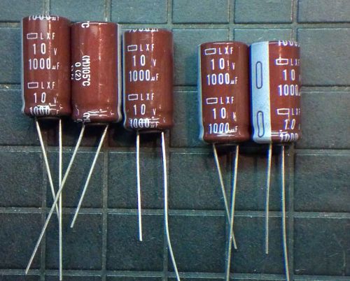 1000uf 10v 105a°c electrolytic capacitors 10x20mm -5pcs brn [ lcd reapir ] for sale