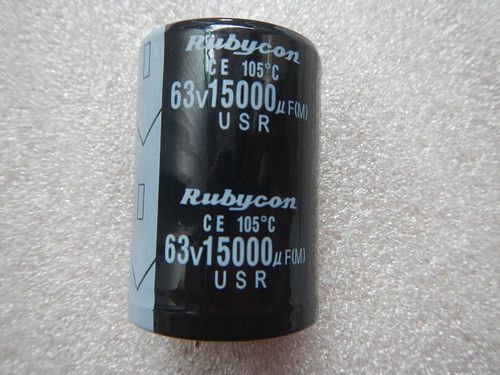 20pcs rubycon 63v 15000uf electrolytic capacitor 35mmx51mm for sale
